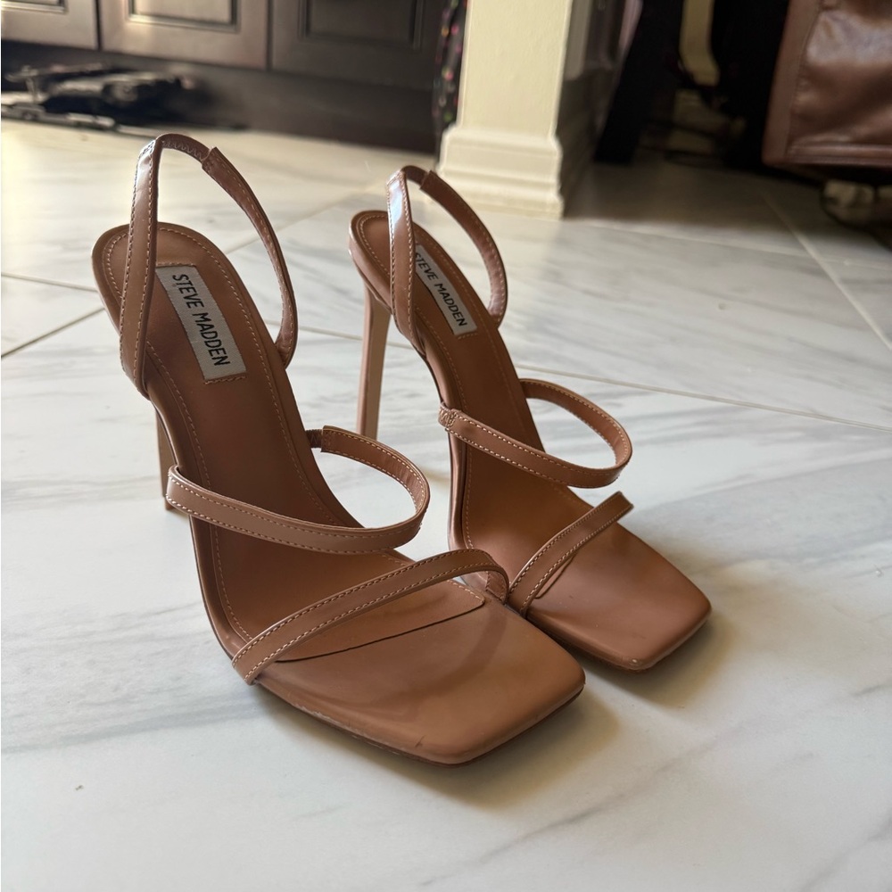 Steve Madden Brown Strappy Heels